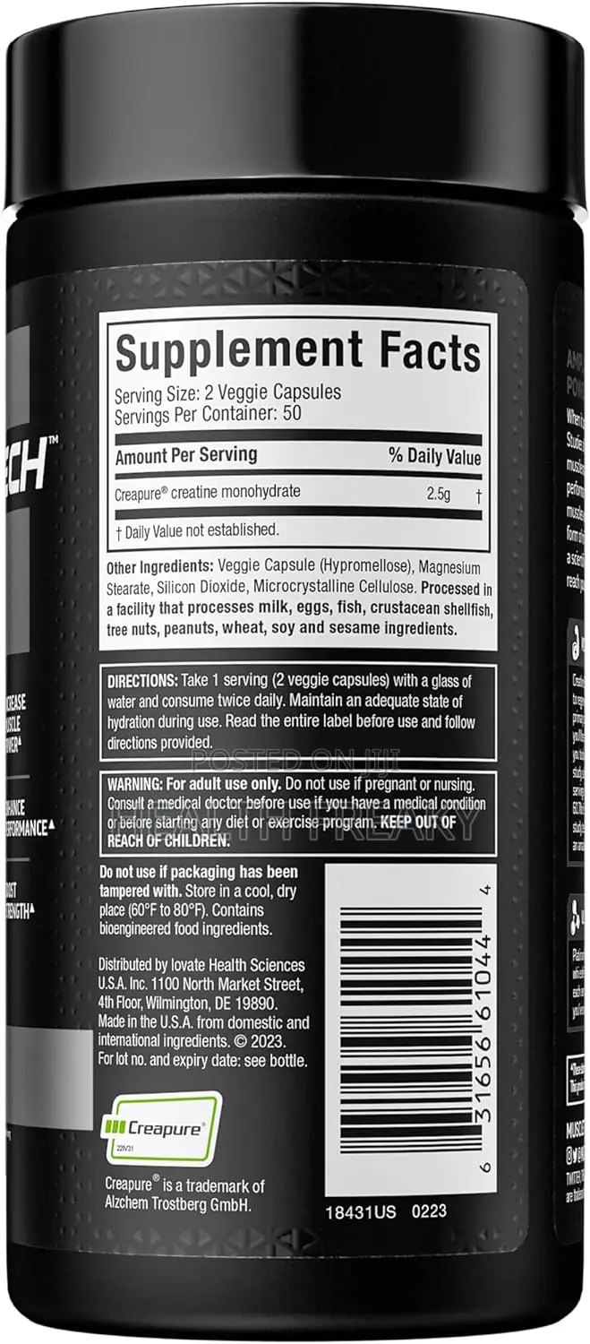 Creatine Muscletech Platinum 100% Creatine Muscle Builder