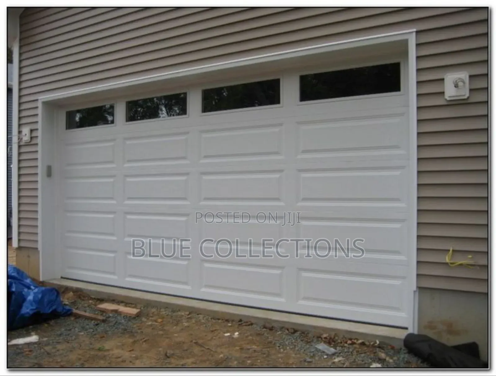 18 ×8 Automated Garage Door With Fanlight and Remote