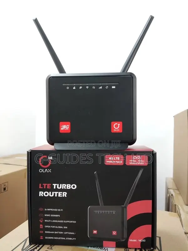 Olax 4g Wi-Fi Router Mc60 With Inbuilt Battery