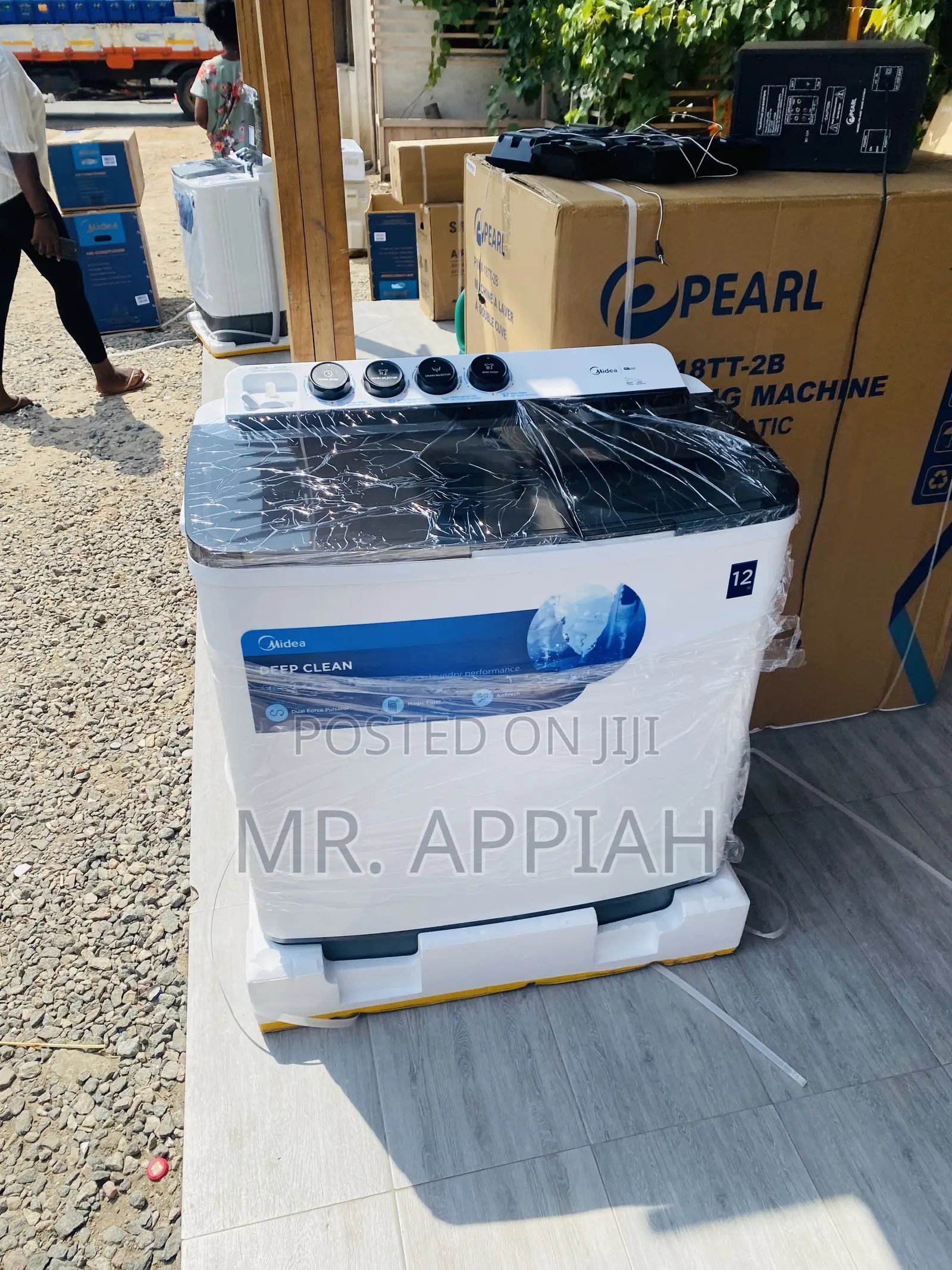 Original 12kg Midea Top Load Electric Washing Machine.