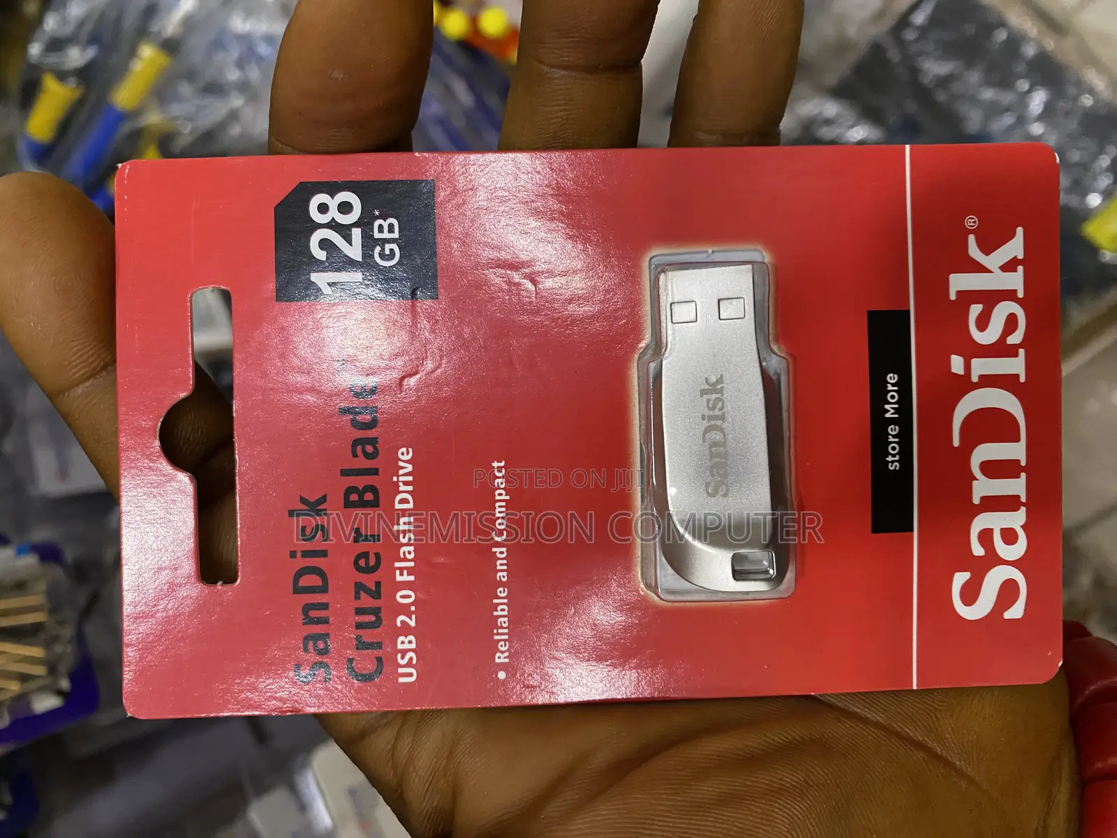 Original Sandisk Cruzer Blade 128gb Flash Drive