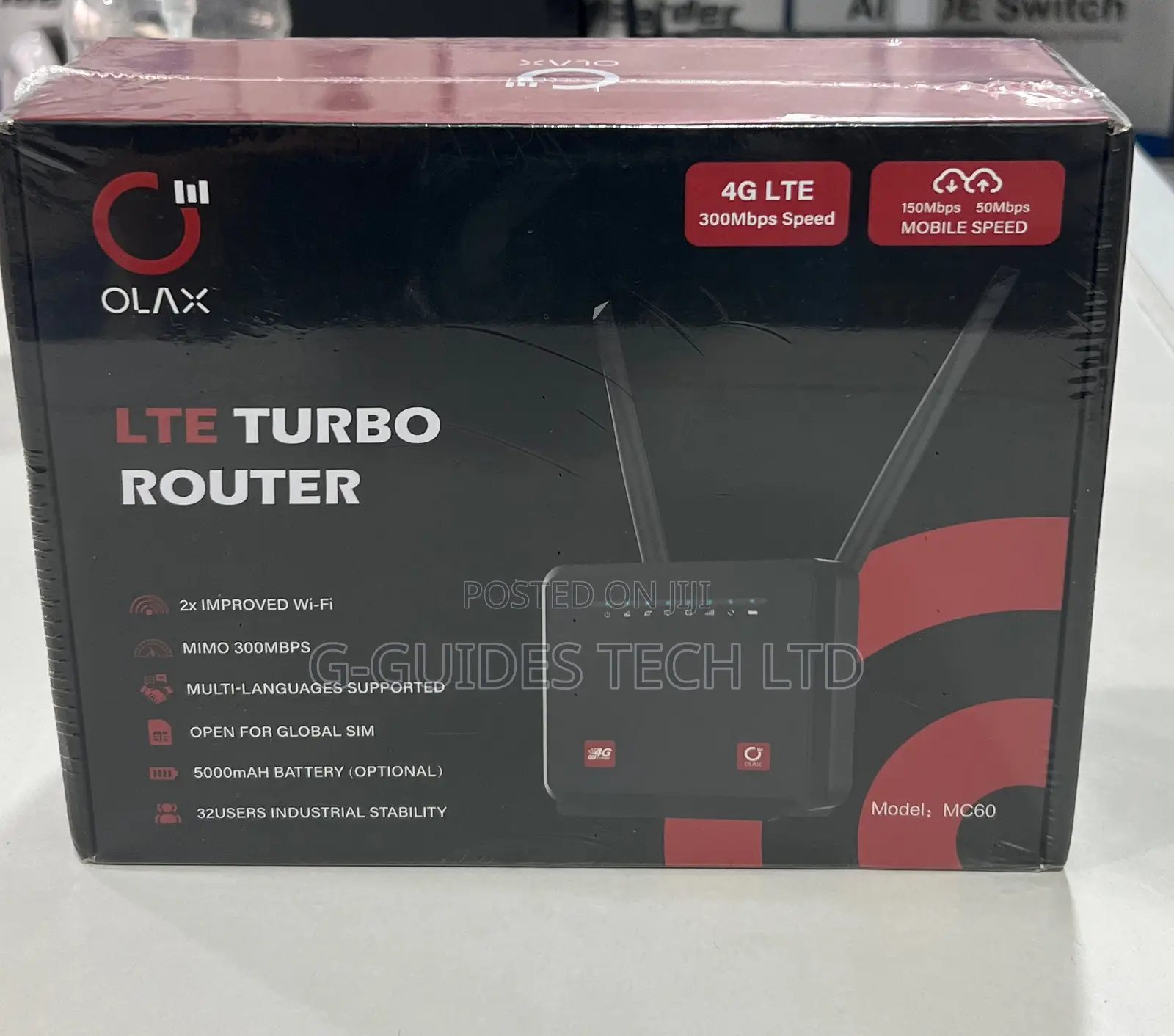 Olax 4g Wi-Fi Router Mc60 With Inbuilt Battery
