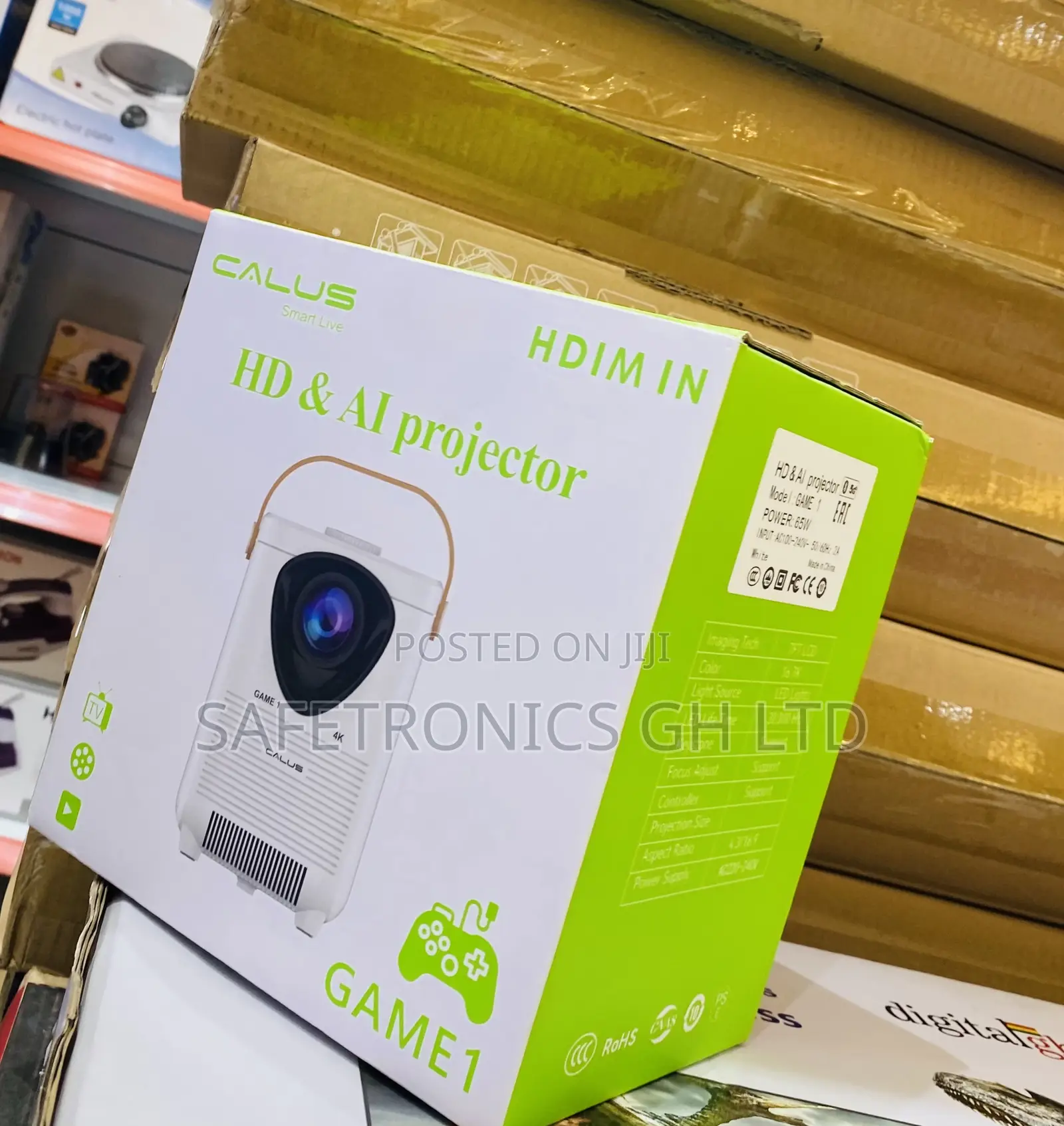 Original (Black) New Calus Hd AI Projector