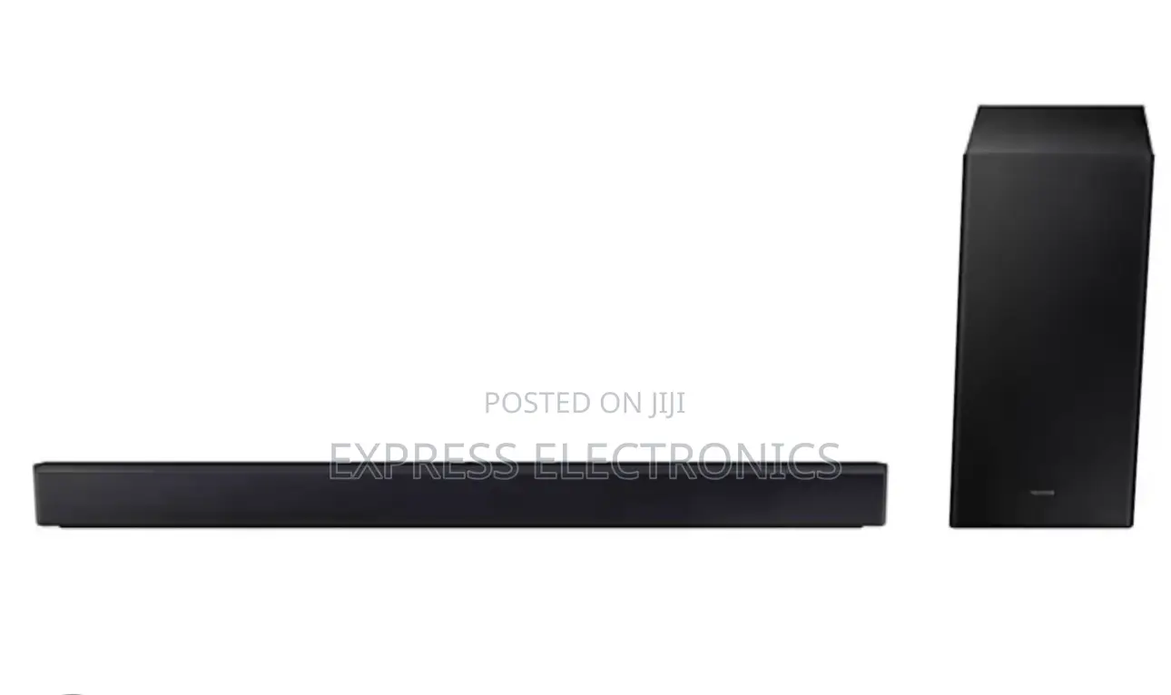 Sleek Slim Black Samsung B Sound Bar With Woofer HW-B650