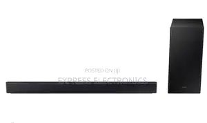 Sleek Slim Black Samsung B Sound Bar With Woofer HW-B650