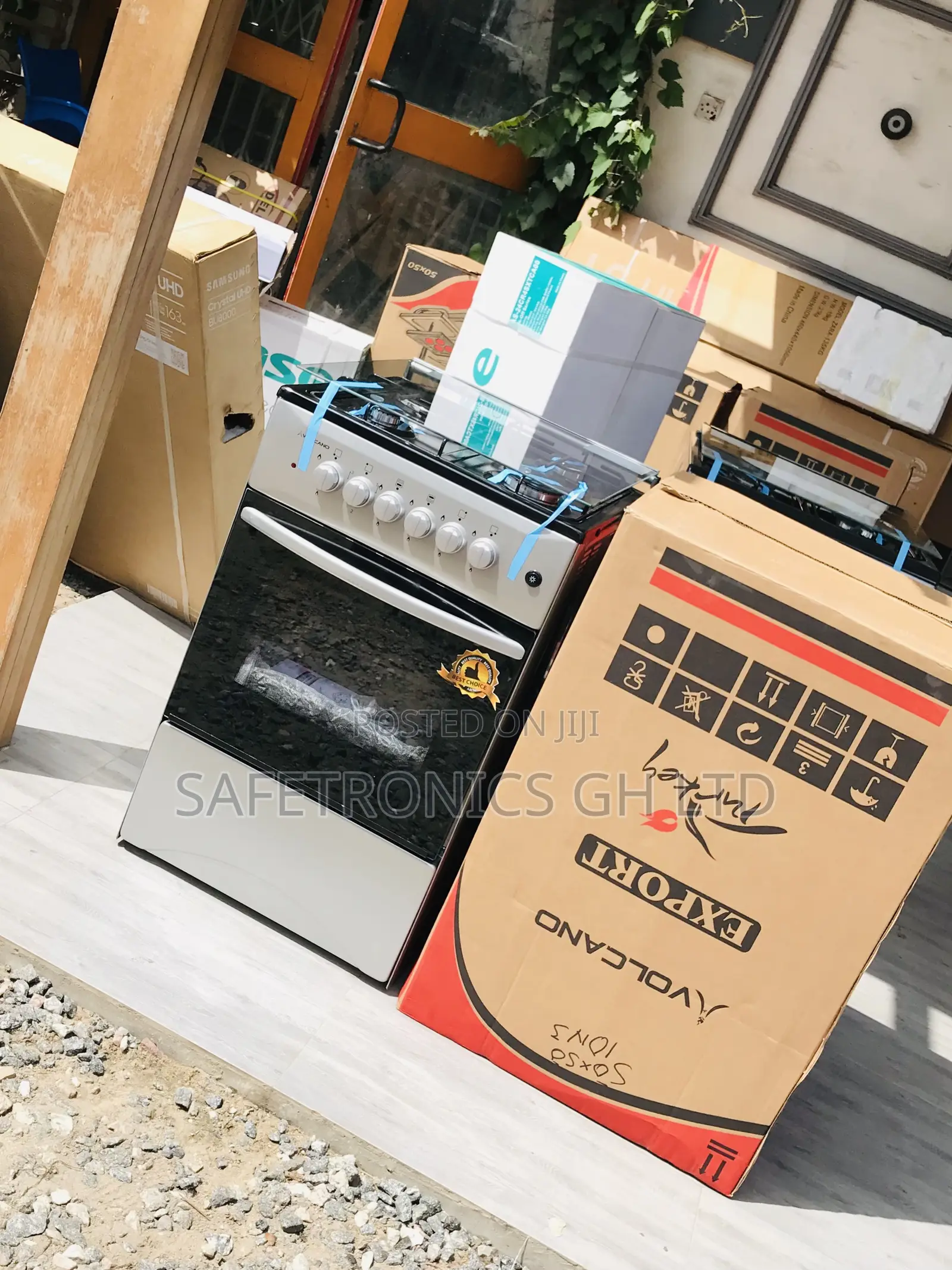 (Gray) Oven/Grill 1 Electric 3 Gas Essential 50by50