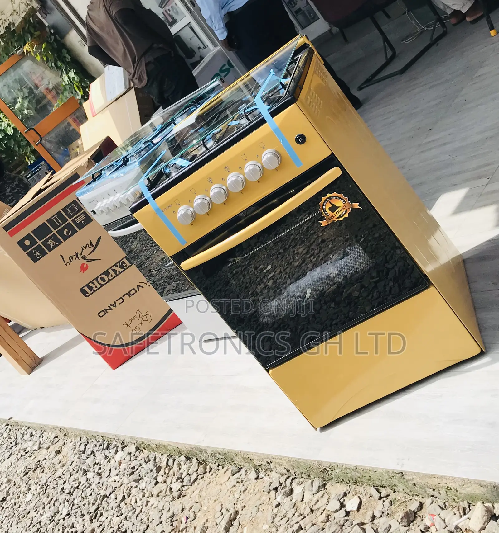 50by50 Sealed 4 Gas Oven/Grill Volcano (Gold) 