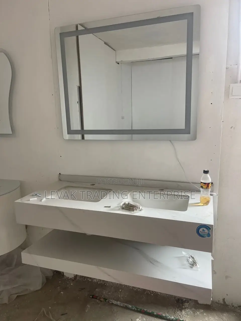 Double Marble Bathroom Sink - Double Basin