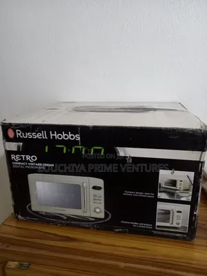 17.L Russell Hobbs Cream Digital Microwave From Uk