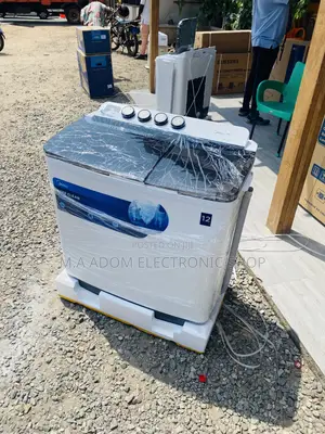 Unique Midea 7kg Semi-Automatic Electric Washing Machine.