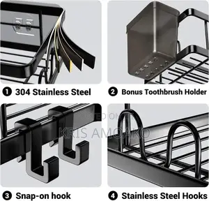 Corner Wall Mount/ Rack With Extra Accessories