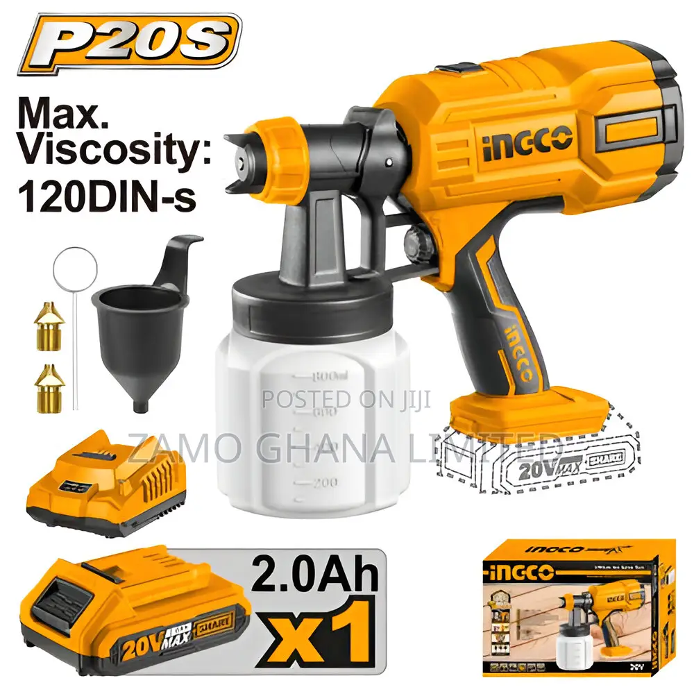 Lithium-Ion Spray Gun 20v + Battery - Csgli20406