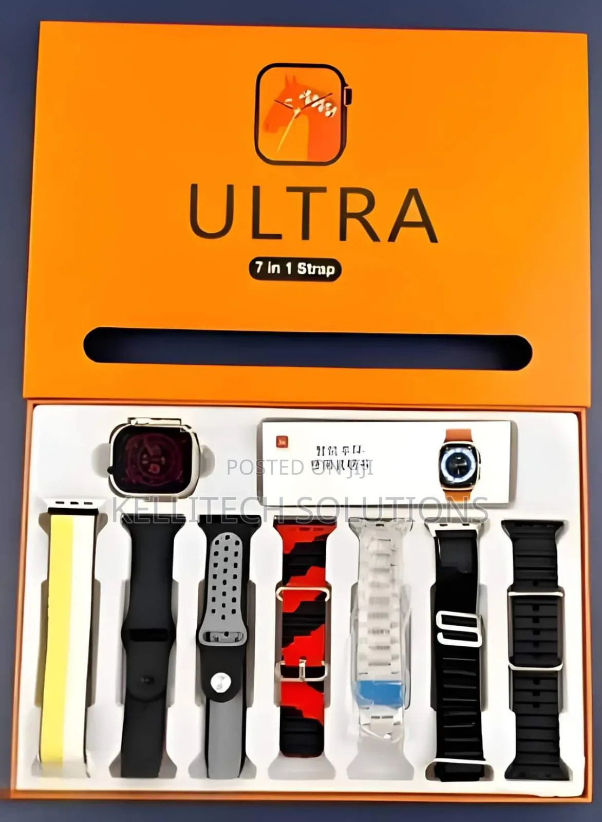 Ultra Smart Watch, 7straps for Android, iPhone