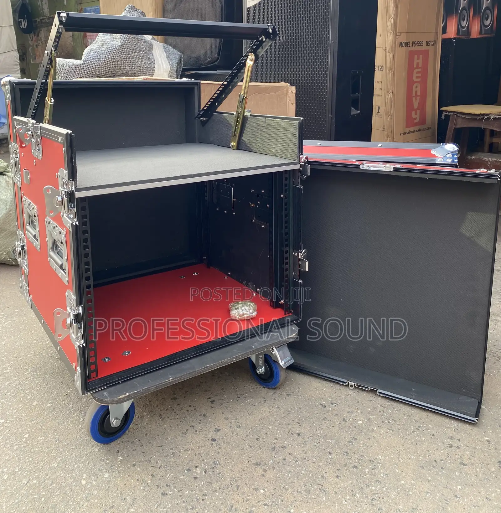 Amplifier Rack 12u Red Black