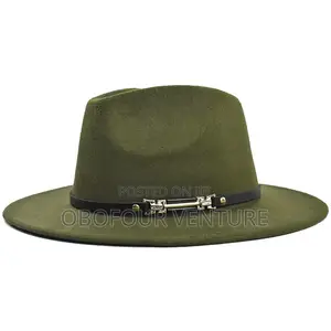 Angel! Forest Green Fedora Hat, Unisex. 053279ln