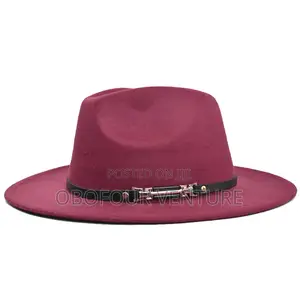 Angel! Maroom/ Wine Fedora Hat, a Hat for Every Season. KKGGKB