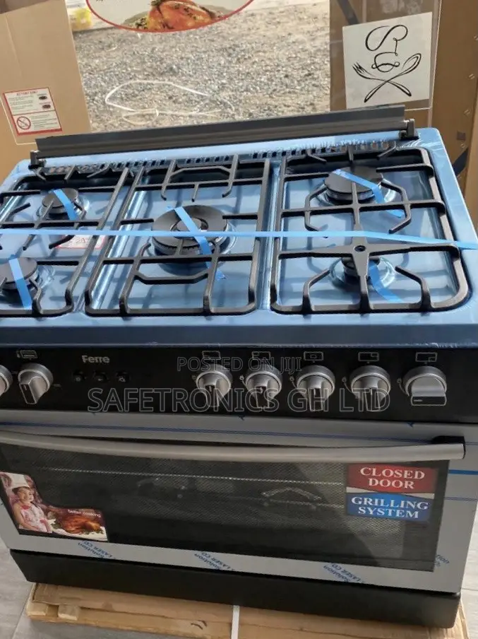 60by90 Auto Ignition Ferre Authentic 5 Gas Oven/Grill 
