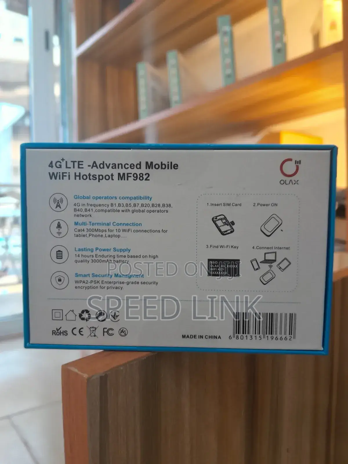 Olax 4g+Lte Advanced Mobile Wifi