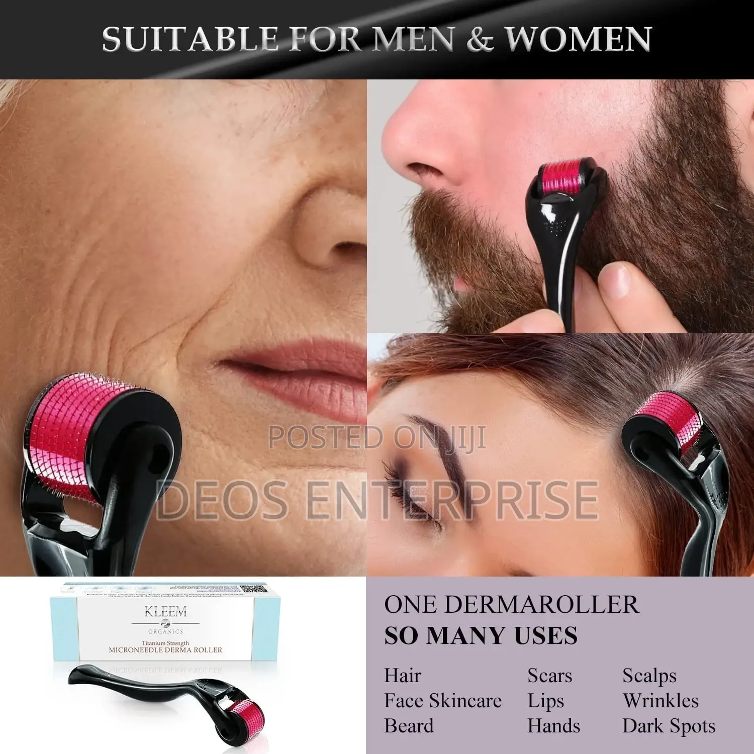 Derma Roller System for Beard,Head and Facial