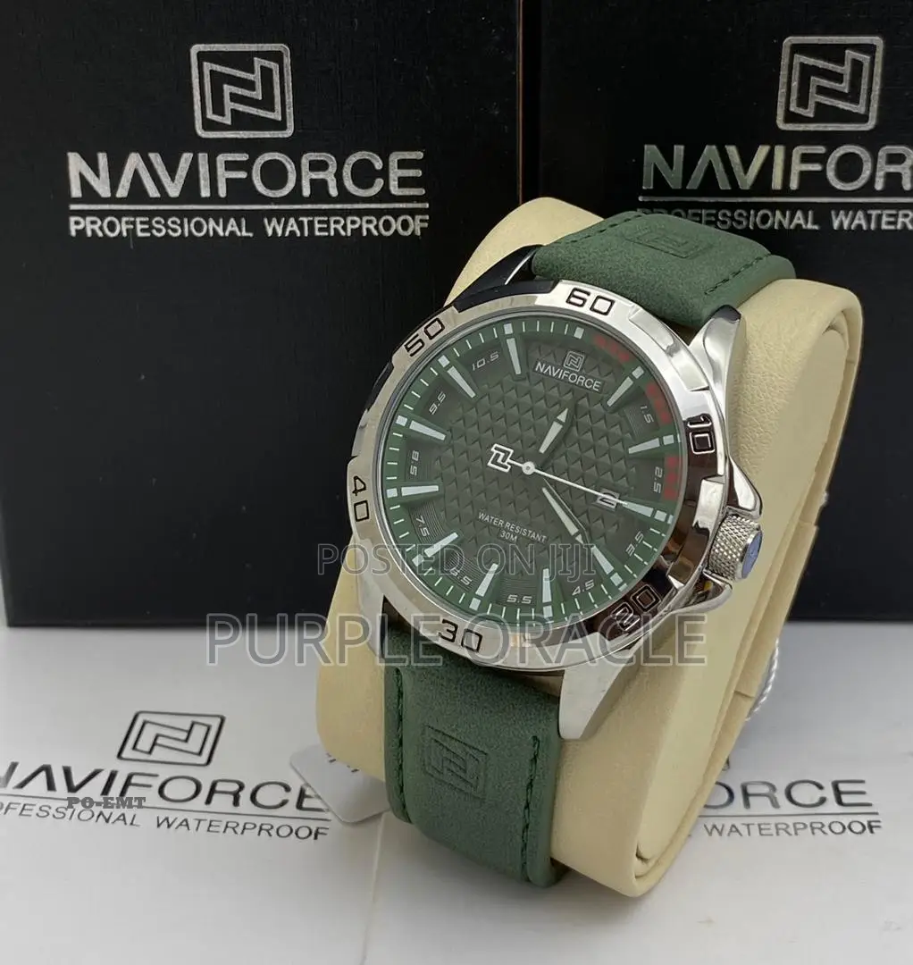 Classic Leather Timepiece for Men by Naviforce.