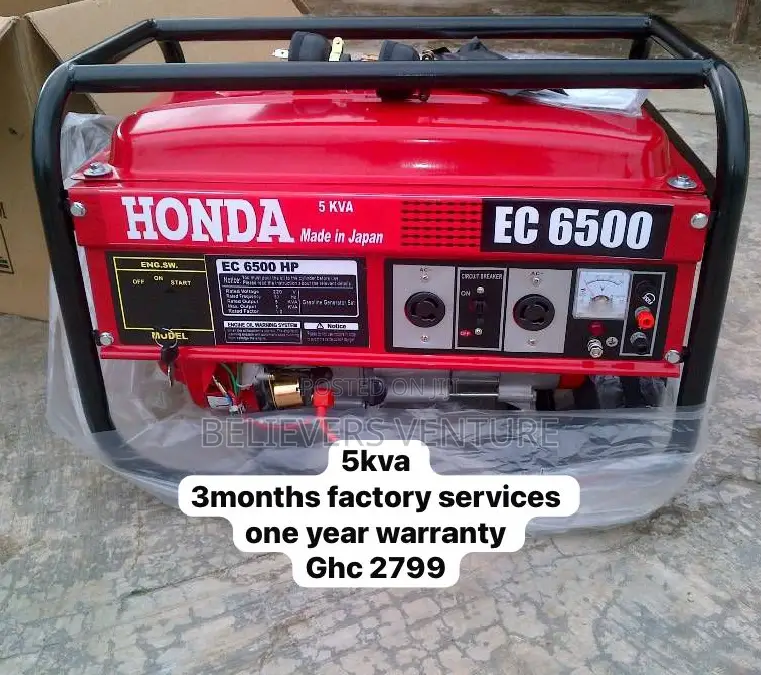 Honda Generator Key Start Petrol Silent 5.0kva 6500W Japan