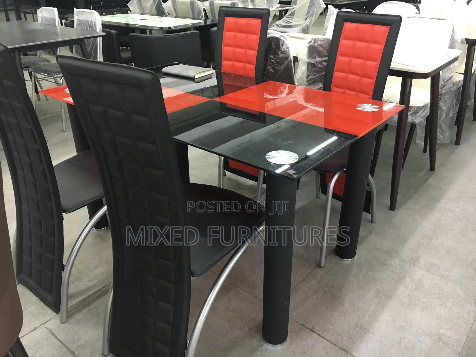 Dining Sets (Glass and Leather)
