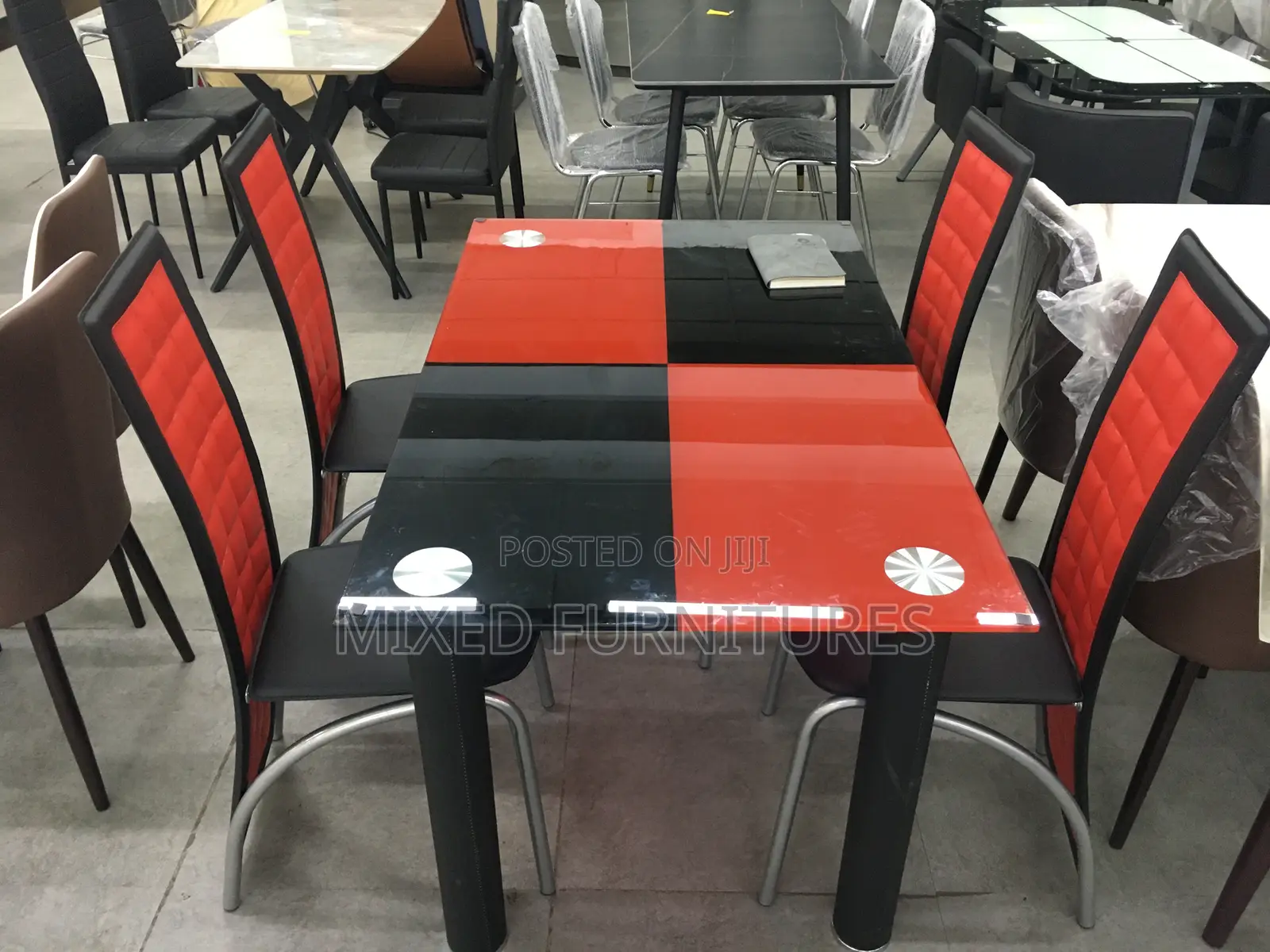 Dining Sets (Glass and Leather)