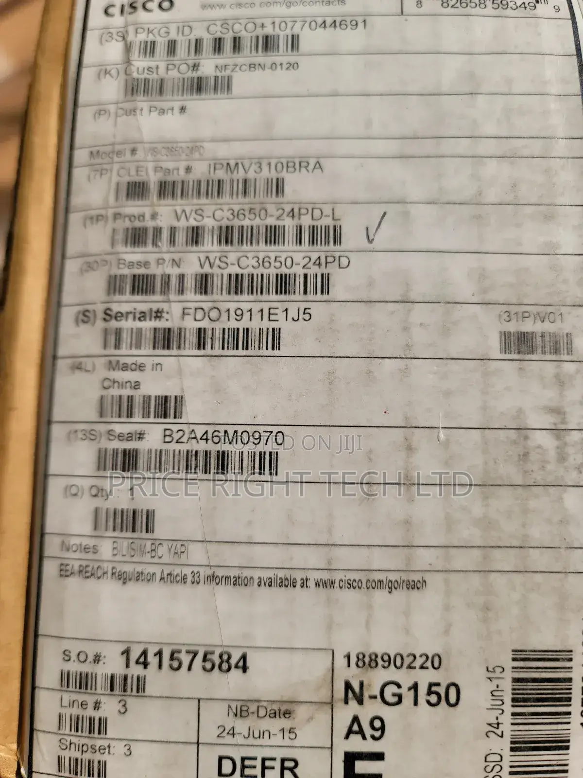 Brand New Cisco Catalyst Ws-C3650-24ps-L