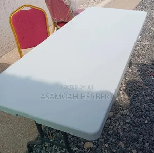 Straight White Table