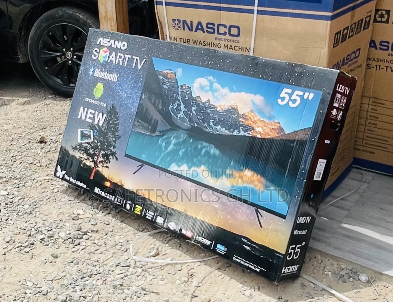 Fabulous 55 Inch  (Black) Asano Led Smart UHD Tv
