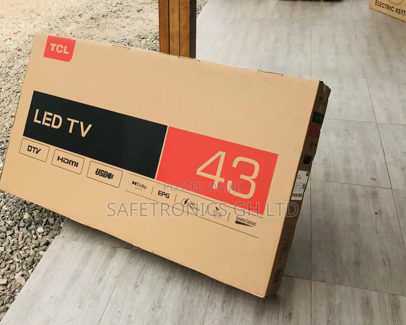 Lastest (Black) 43 Inch  Led Full HD TCL D3200 Digital Tv