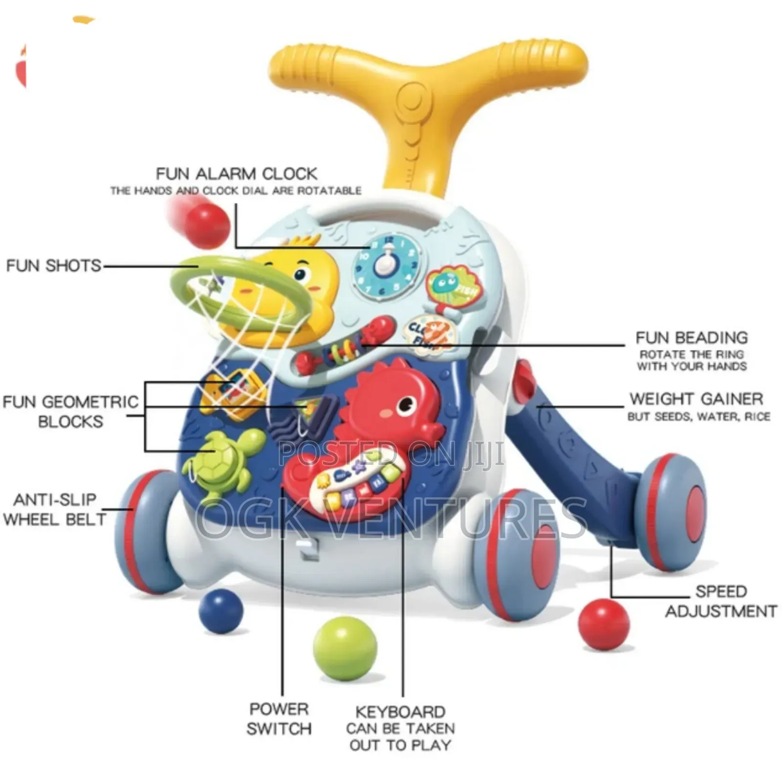 Multifunctional Baby Push Walker