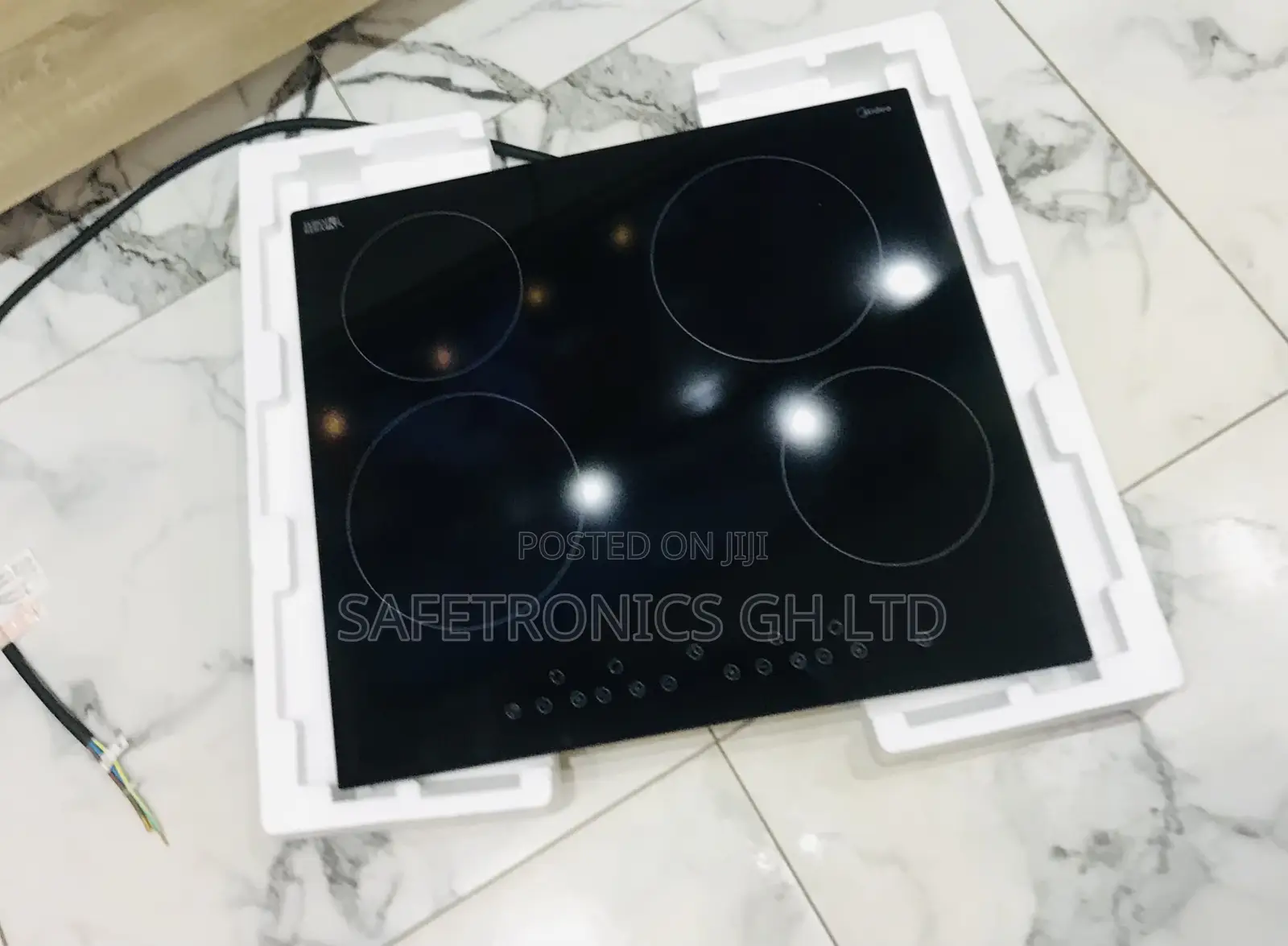 Sealed (Black) Glass 4 Hobs Midea New MC-HF605 Hot Plate 