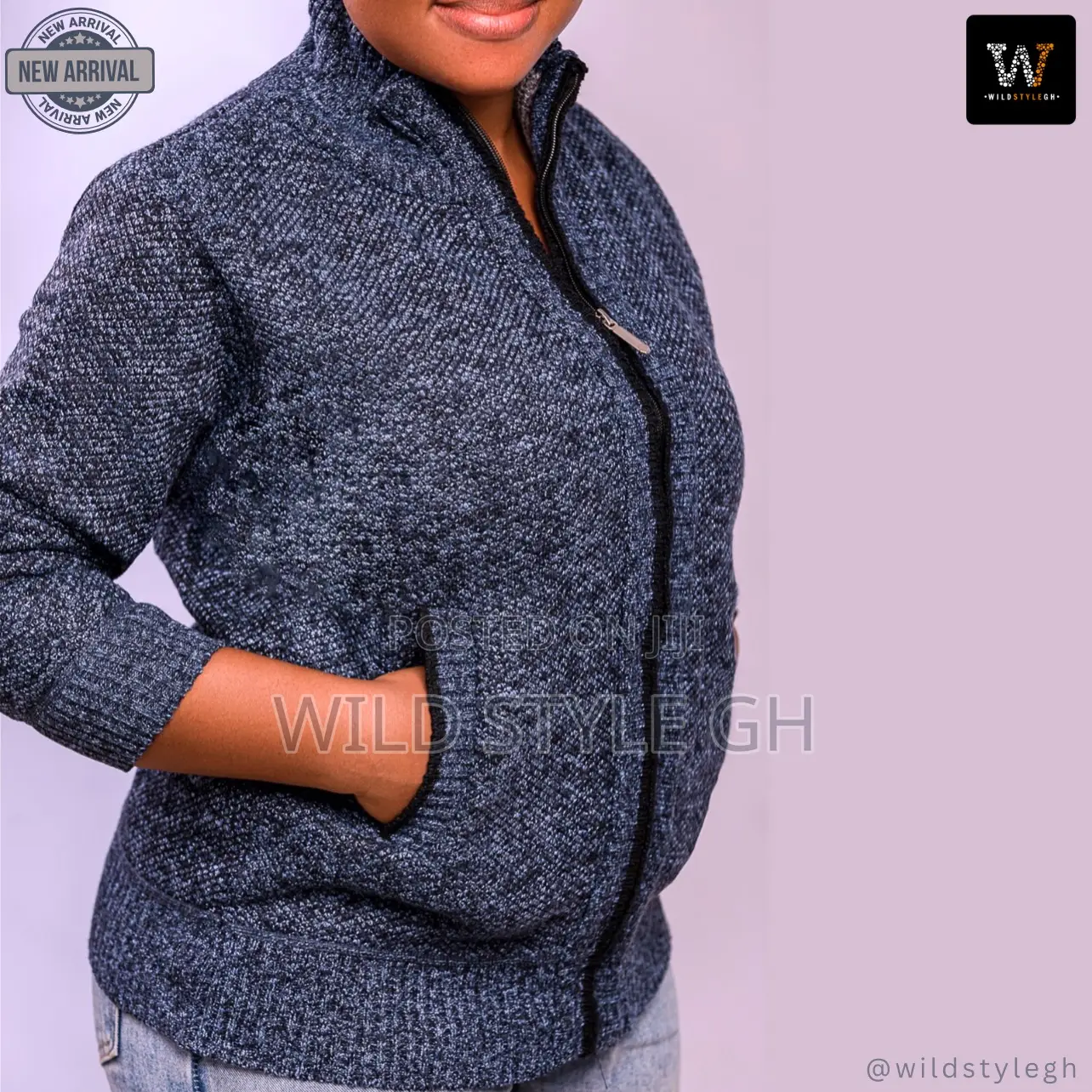 Quality Knitted Zipper Sweater Jacket