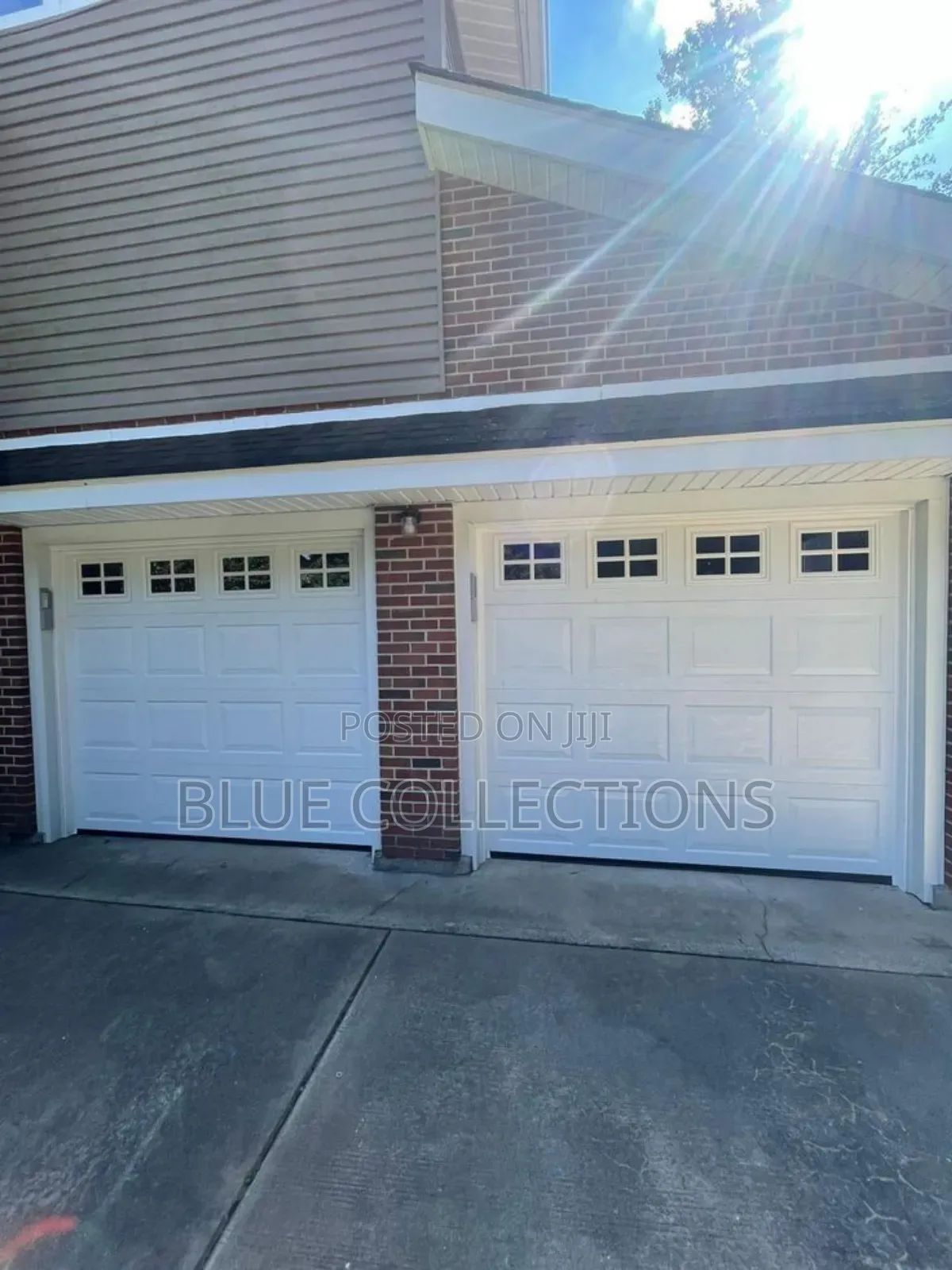 9×8automated Garage Door With Fanlight