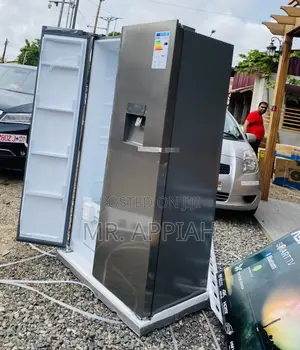 Elegantly Designed TCL-P520SBN Side by Side Fridge(Gray).