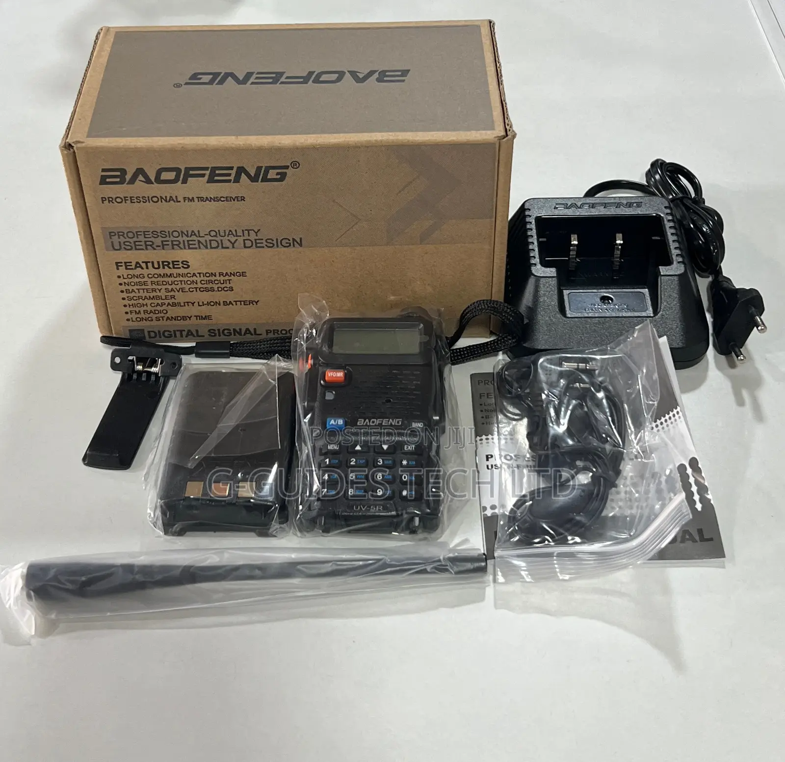 Baofeng 5km Walkie Talkie, Baofeng Uv-5r VHF/Uhf 2-Way Radio