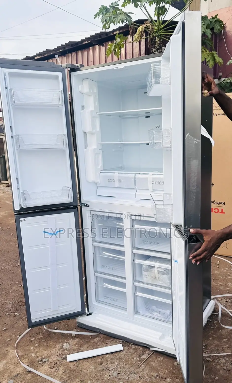 Foreign Standard Fridge Side by Side TCL-P520SBN