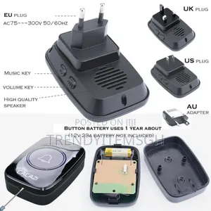 Cacazi Waterproof Wireless Doorbell