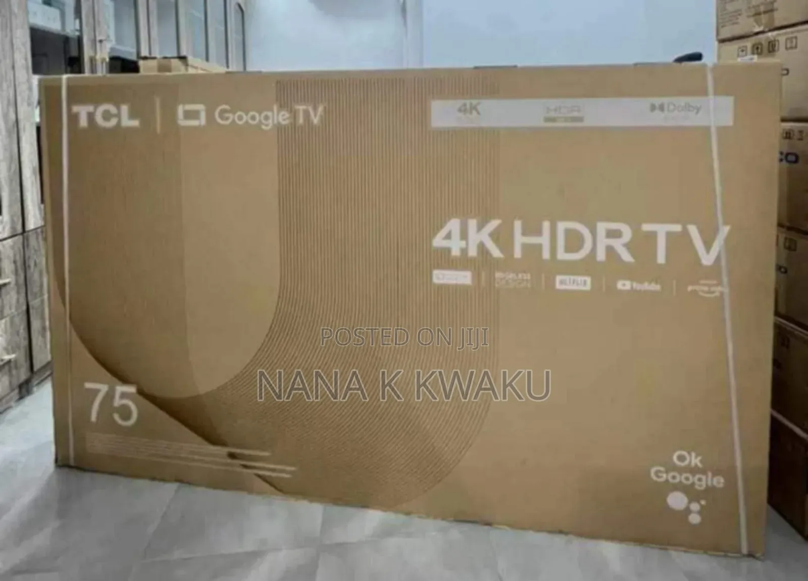 No1 TCL 75inches Smart Uhd Digital TV
