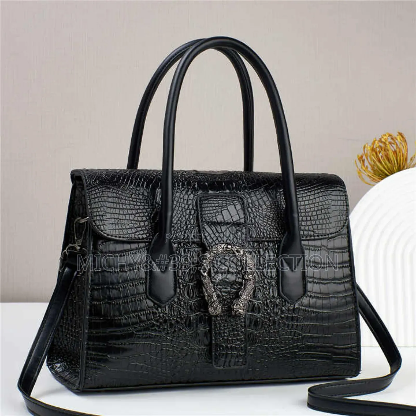 Quality Crocodile Skin Leather Bag