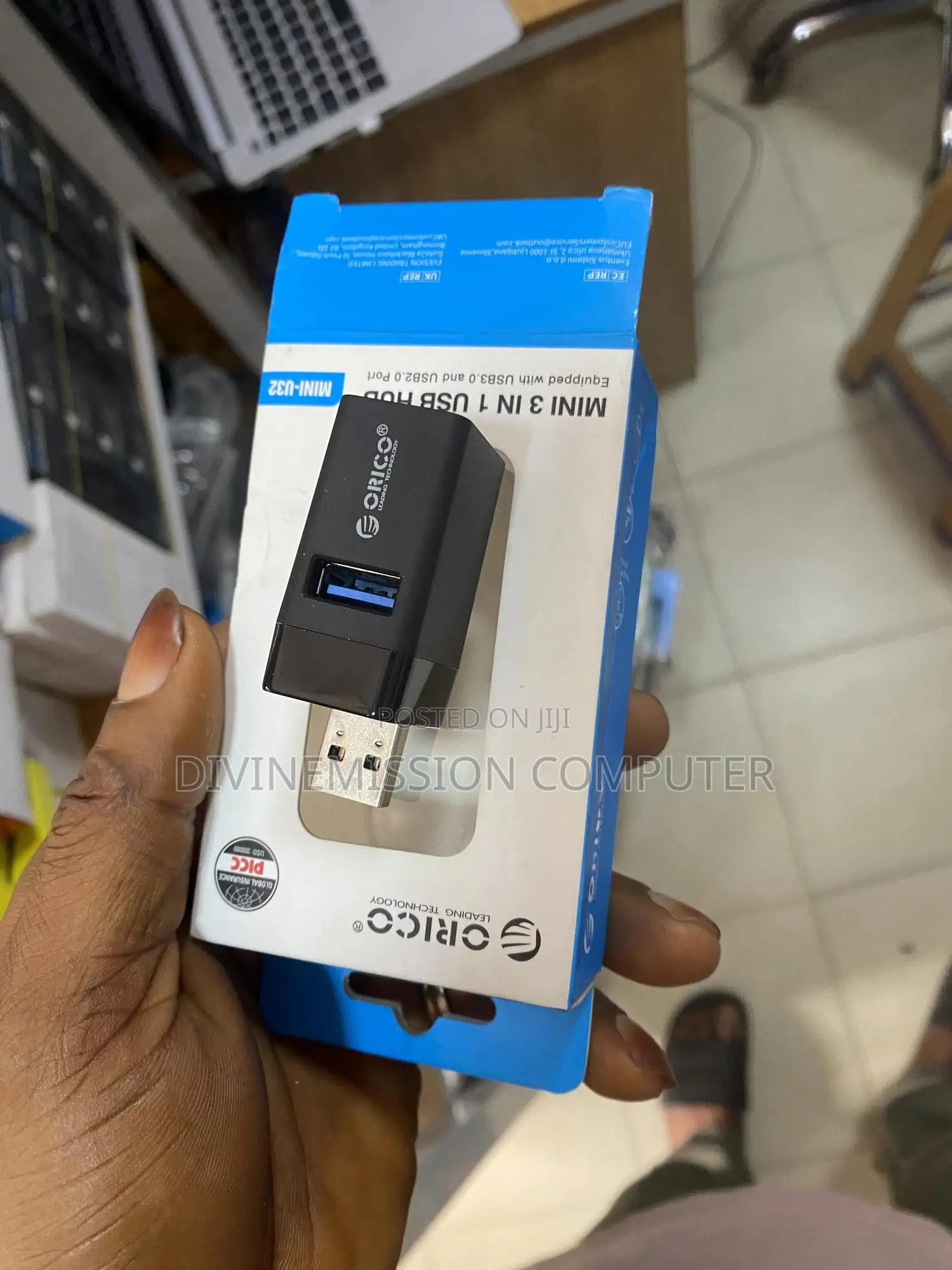 Orico Mini Usb 3 in 1 Hub,Original. 3.0, Original Usb Hub