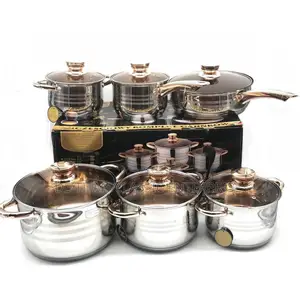 High Quality Made in Germany Stainless Steel Cookware-12pcs