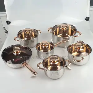 High Quality Made in Germany Stainless Steel Cookware-12pcs