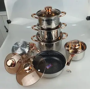 High Quality Made in Germany Stainless Steel Cookware-12pcs