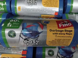Garbage Bags With Wavy Flaps