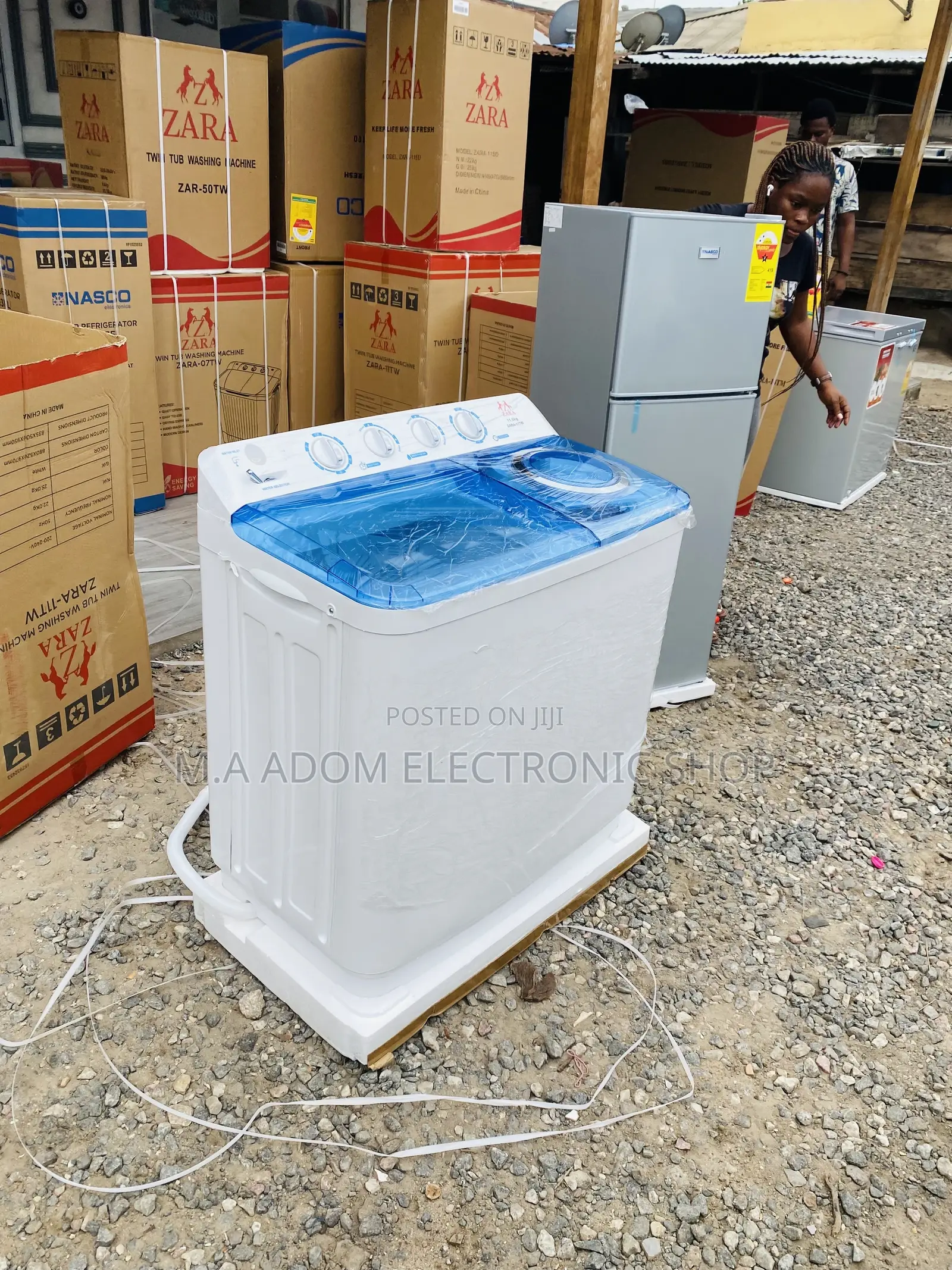 Unique Design Zara 11kg Top Load Electric Washing Machine.