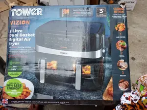 9lt Tower Vizion Dual Air Fryer