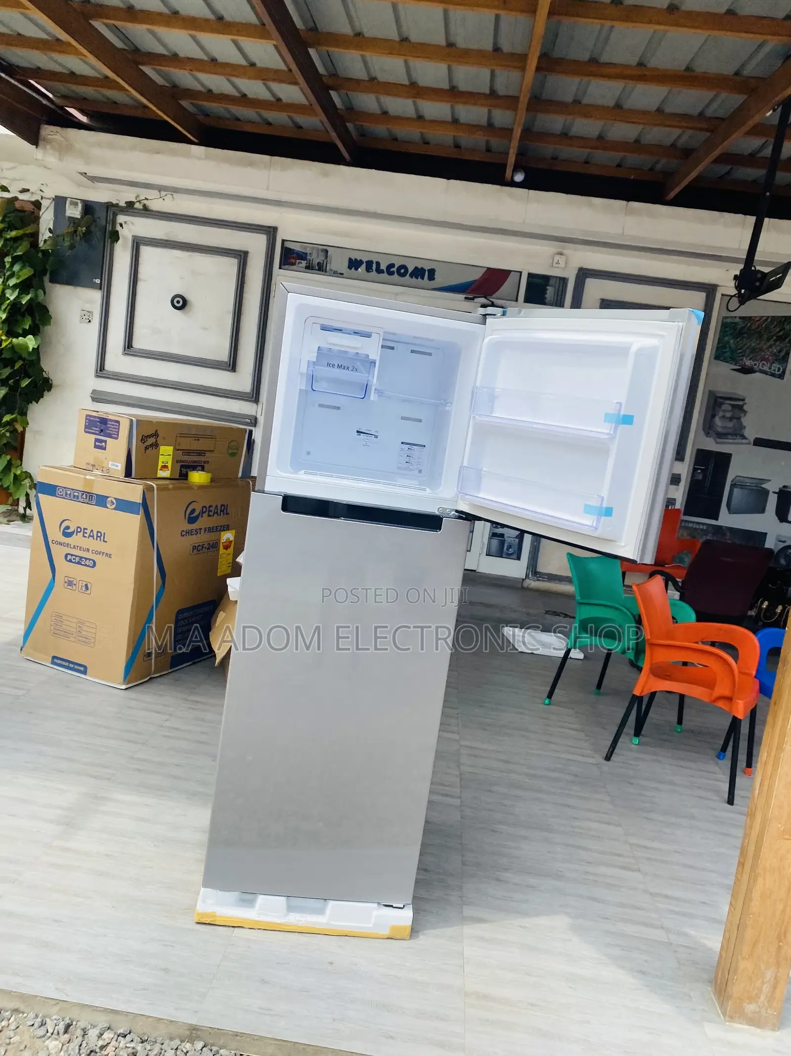 Shop Samsung 310L RT-31 Double Door Electric Fridge(Gray).