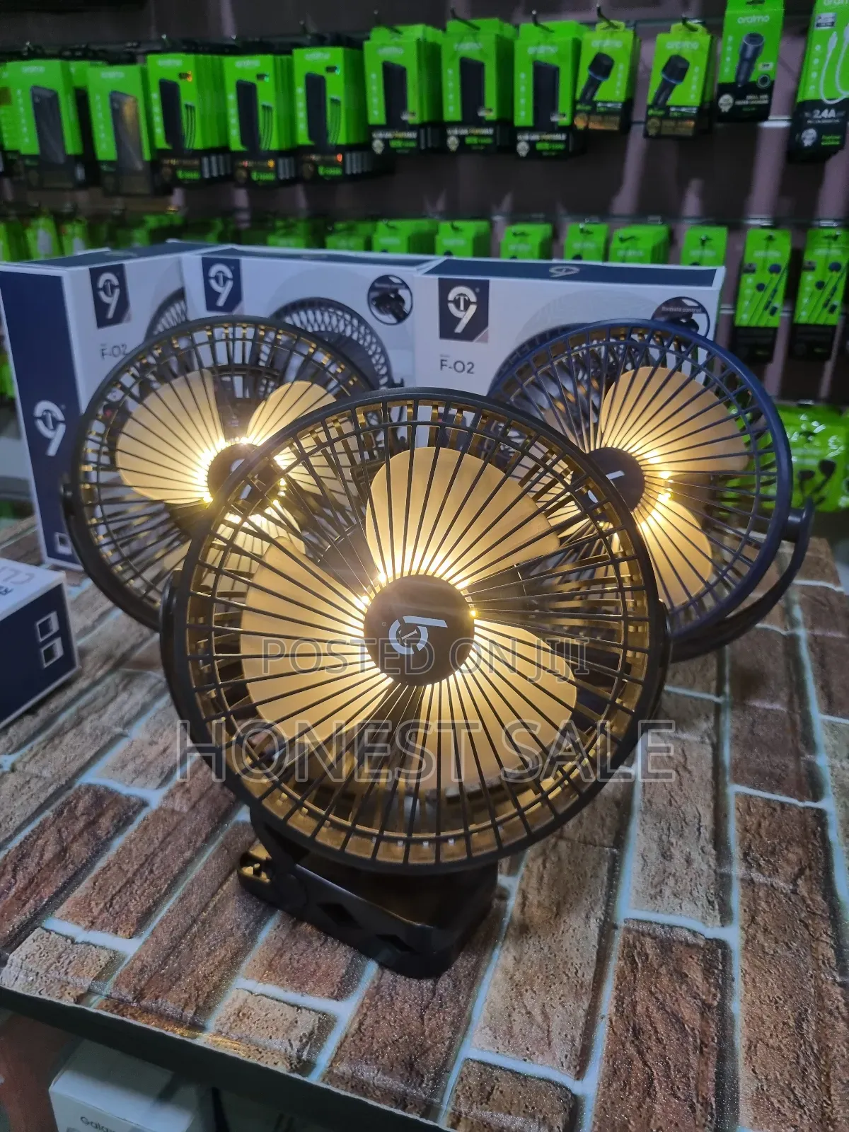 T9 Rechargeable Fan With Long Lasting Battery